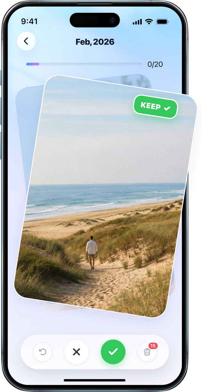 Swipe to sort